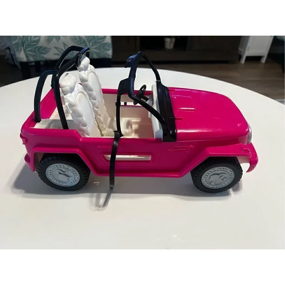 Mattel Barbie Car Beach Cruiser Truck Pink Jeep Toy Accessory Playset Car